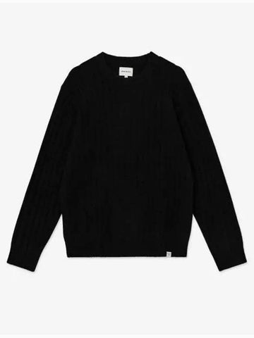 Merino lambswool crew knit black N4505379999 - NORSE PROJECTS - BALAAN 1