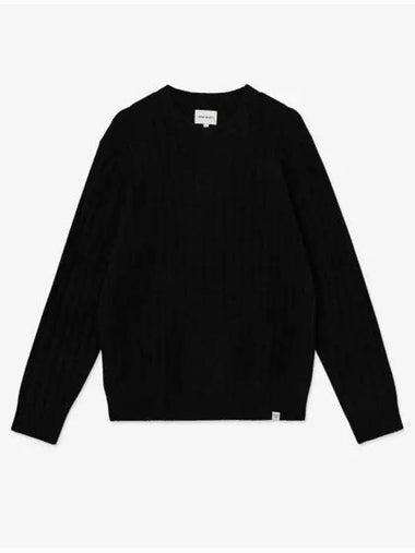 Merino lambswool crew knit black N4505379999 - NORSE PROJECTS - BALAAN 1