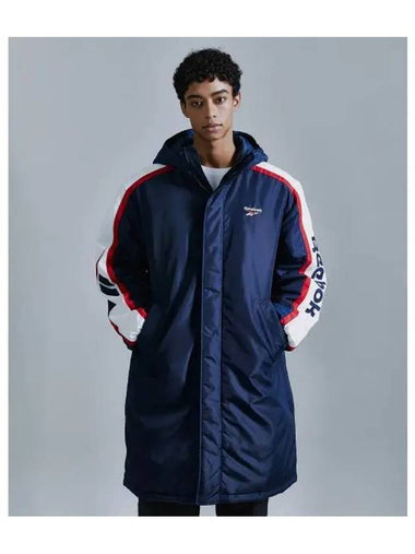 Vector paneled bench coat navy - REEBOK - BALAAN 1