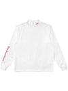 MALBON BUDWEISER Trophy Mock Neck Long Sleeve T Shirt WHITE - MALBON GOLF - BALAAN 1