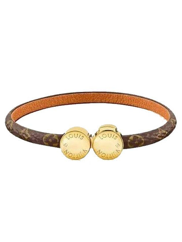 Historic Mini Monogram Bracelet Brown - LOUIS VUITTON - BALAAN 1