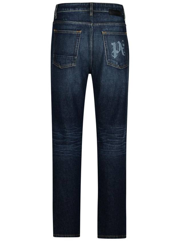 Palm Angels Blue Denim Jeans - PALM ANGELS - BALAAN 3