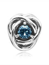 March Birthstone Eternity Circle Bracelet Charm Silver Blue - PANDORA - BALAAN 3