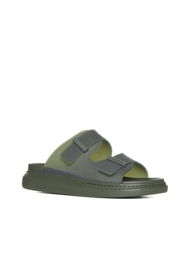 Hybrid Rubber Sandals Khaki - ALEXANDER MCQUEEN - BALAAN 3