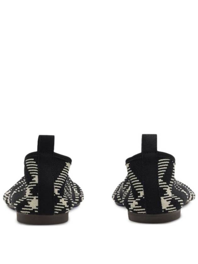 Check Knit Baby Ballerina Black - BURBERRY - BALAAN 5