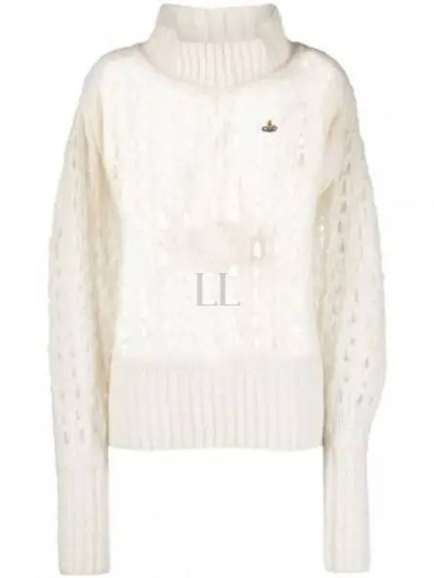 Lacework Jumper Knit Top Cream - VIVIENNE WESTWOOD - BALAAN 2