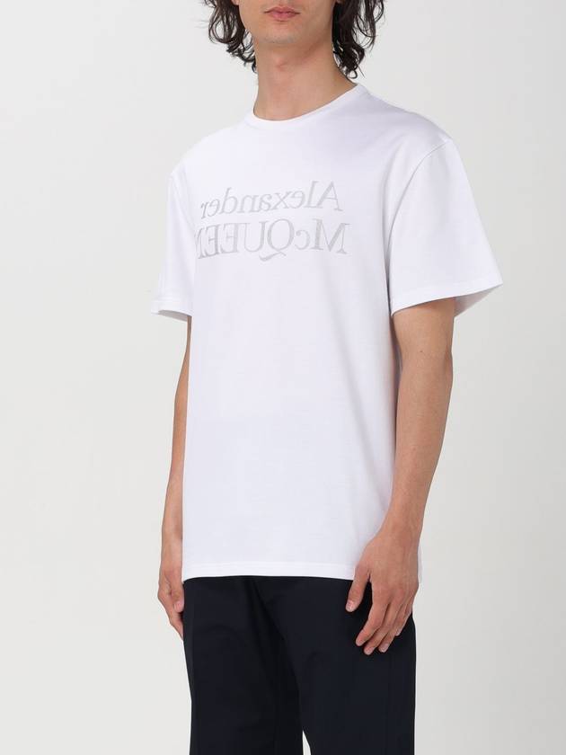 T-shirt con logo alexander mcqueen - ALEXANDER MCQUEEN - BALAAN 4