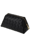 Intrecciato Pouch Bag Black - BOTTEGA VENETA - BALAAN 2