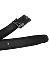 Plate Buckle Saffiano Leather Belt Black - MONTBLANC - BALAAN 4