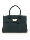 Heavy Grain Bayswater Tote Bag Green - MULBERRY - BALAAN 1