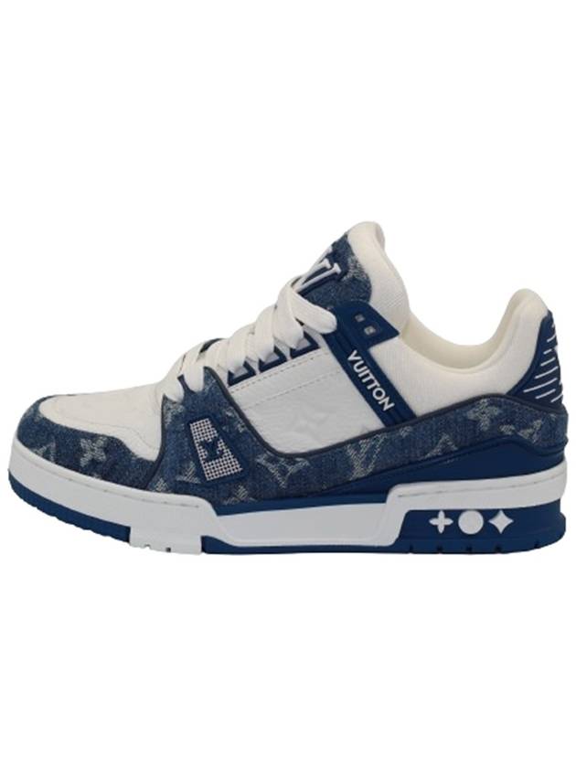 LV Trainer Low Top Sneakers Blue - LOUIS VUITTON - BALAAN 4