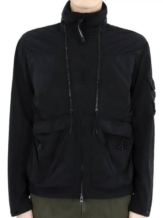 Men's Chrome-R Zip-Up Jacket Black - CP COMPANY - BALAAN 2