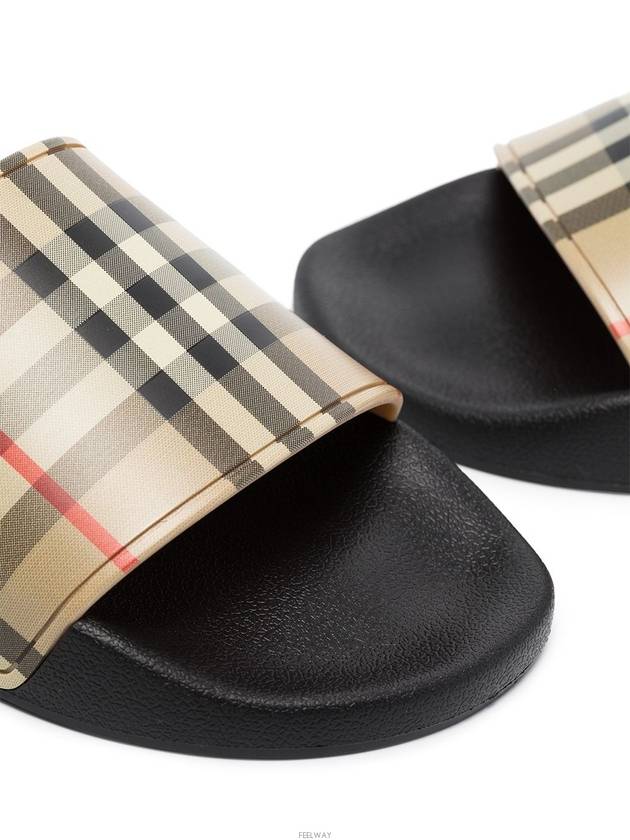 Vintage Check Slippers Beige - BURBERRY - BALAAN 6