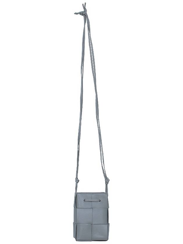 Intrecciato Cassette Small Bucket Bag Grey - BOTTEGA VENETA - BALAAN 4