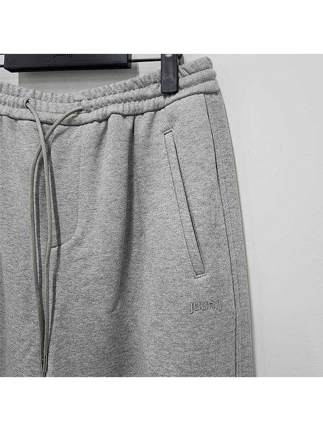 cut design cotton track pants light gray - JUUN.J - BALAAN 6