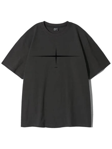 EL Flat Short Sleeve T-Shirt Charcoal - ELIMENO - BALAAN 1