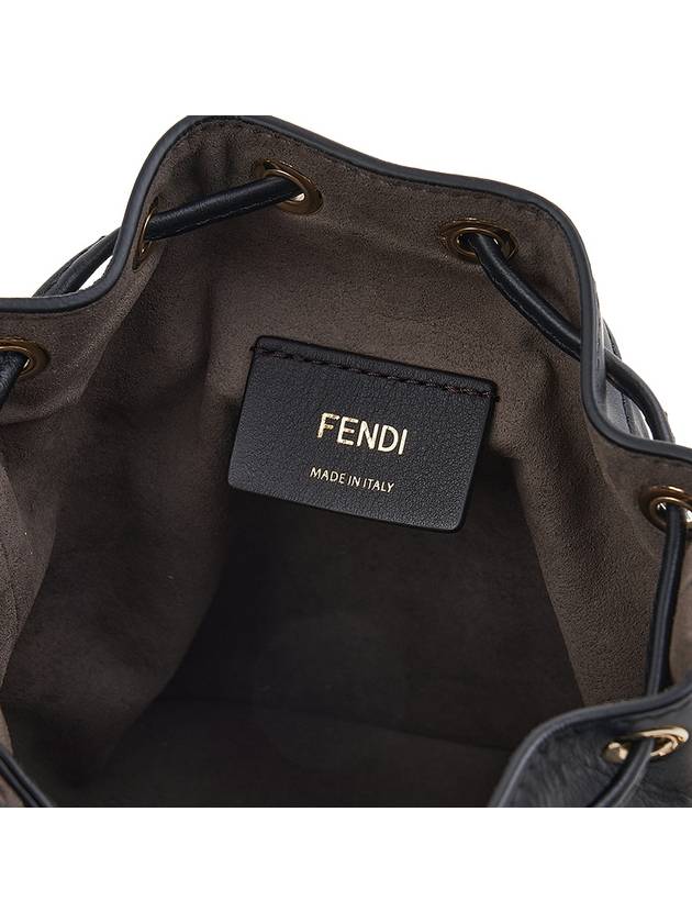 Mon Tresor FF Motif Leather Mini Bag Black - FENDI - BALAAN 10