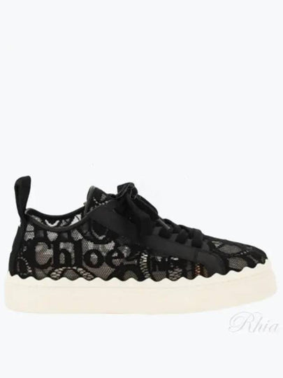 Lauren Lace Low Top Sneakers Black - CHLOE - BALAAN 2