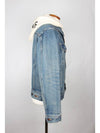 Back logo hooded denim jacket XS 55 66 - CELINE - BALAAN 4