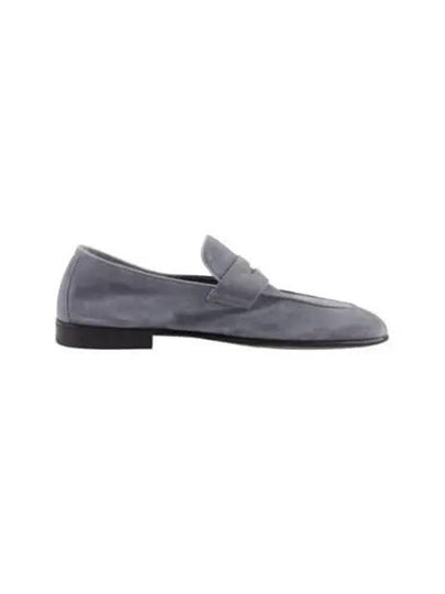 Suede Penny Slot Loafers Grey - BRUNELLO CUCINELLI - BALAAN 2