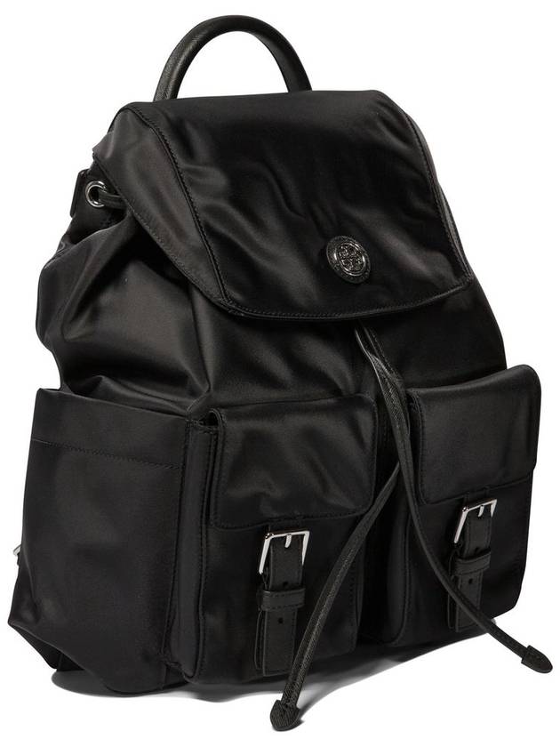 Virginia Flap Nylon Backpack Black - TORY BURCH - BALAAN 3