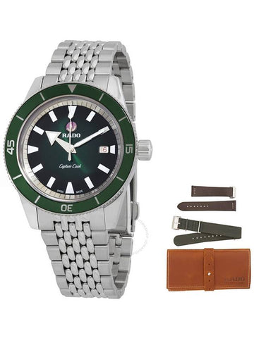 Rado Captain Cook Automatic Green Dial Men's Watch R32505318 - RADO - BALAAN 1