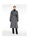 Women's Summer Virgin Wool Double Coat Black - MAX MARA - BALAAN 4