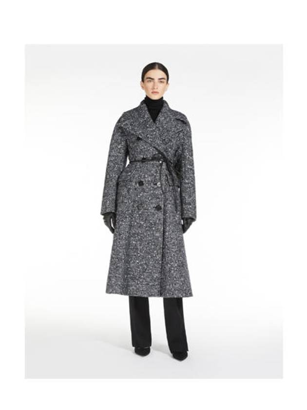 Women's Double Coat Black - MAX MARA - BALAAN.