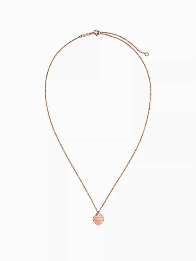 Return To Tiffany 18K Mini Heart Necklace Rose Gold - TIFFANY & CO. - BALAAN 4