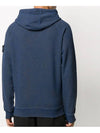 Dust Colour Treatment Hoodie Navy - STONE ISLAND - BALAAN 5