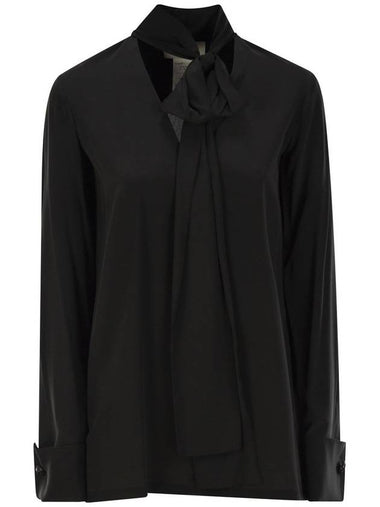 ELLENI - Silk blouse with sash - MAX MARA SPORTMAX - BALAAN 1