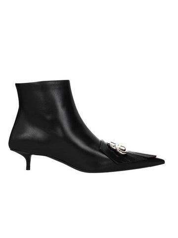 BB logo ankle heel Chelsea boots black - BALENCIAGA - BALAAN 1