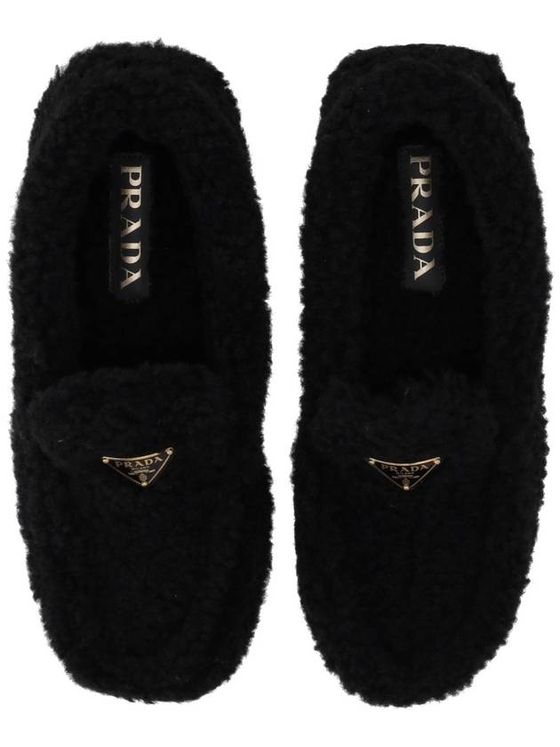 Shearling Driving Shoes Black - PRADA - BALAAN 6