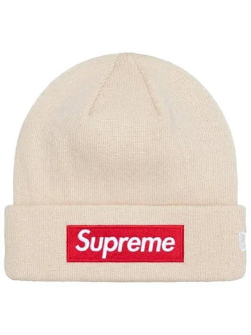 Box Logo Beanie Stone - SUPREME - BALAAN 1