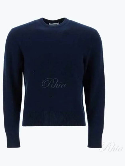 Arm Band Merino Wool Pique Knit Top Navy - THOM BROWNE - BALAAN 2