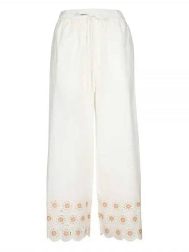 See by Chloe Seeby Women s Sangallo Pants White CHS22UPA05027 - CHLOE - BALAAN 1