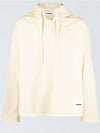 Logo Patch Hoodie Ivory - JIL SANDER - BALAAN 1