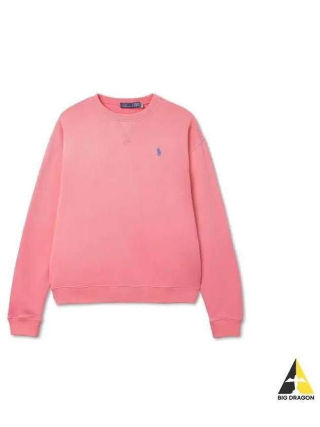 W Fleece Crew Neck Pullover Pink - POLO RALPH LAUREN - BALAAN 1