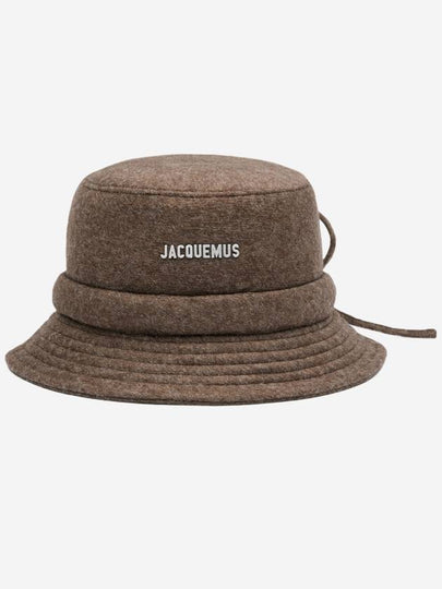 Le Bob Gadjo Bow Bucket Hat Dark Brown - JACQUEMUS - BALAAN 2