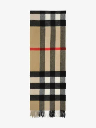 Classic Check Cashmere Muffler Beige - BURBERRY - BALAAN 2