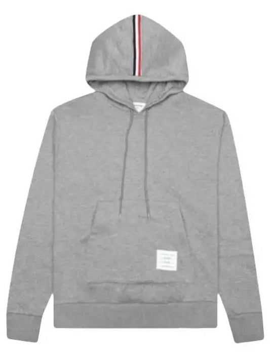 Men's Center Back Stripe Logo Patch Hoodie Grey - THOM BROWNE - BALAAN 2