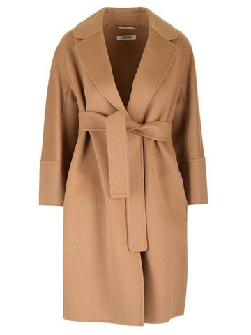 Arona Belted Single Coat Camel - S MAX MARA - BALAAN 1