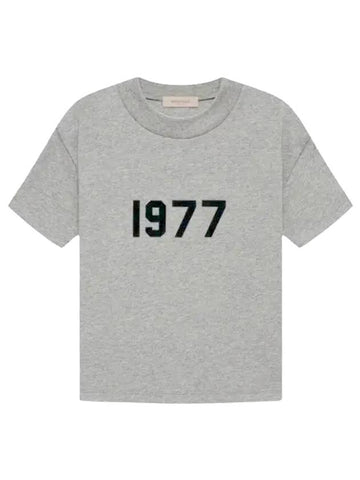 1977 Logo Short Sleeve T-Shirt Dark Oatmeal - FEAR OF GOD ESSENTIALS - BALAAN 1