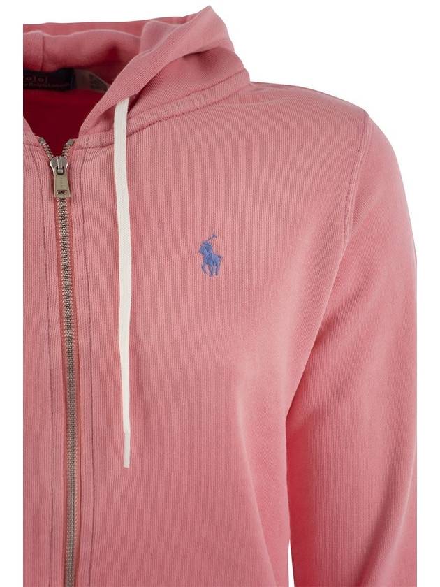 Ralph Lauren Pink Zippered Hoodie - RALPH LAUREN - BALAAN 4