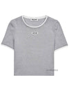 Miu Cotton Sweater Gray MJN847 12HM F0031 - MIU MIU - BALAAN 2