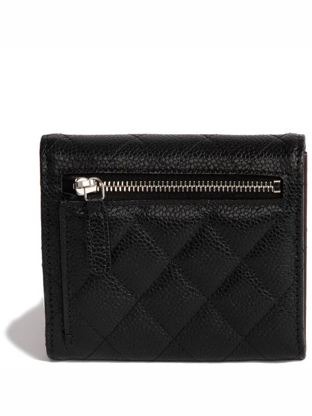 Classic Caviar Black Silver Small Flap Bicycle Wallet AP0231 - CHANEL - BALAAN 2