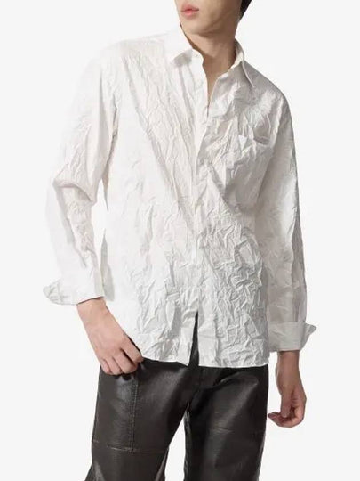 Wrinkle Washed Twill Shirt White A24SS02FWwhite - AURALEE - BALAAN 1