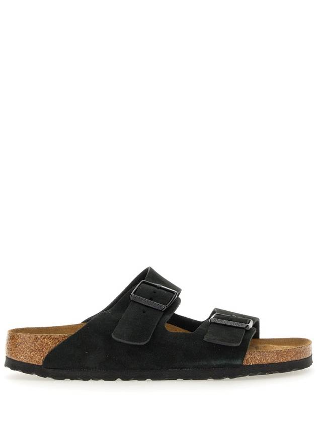 Arizona Soft Suede Slippers Black - BIRKENSTOCK - BALAAN 2