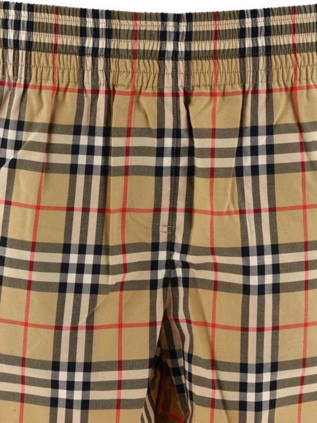 Banding Check Cotton Shorts Beige - BURBERRY - BALAAN 4