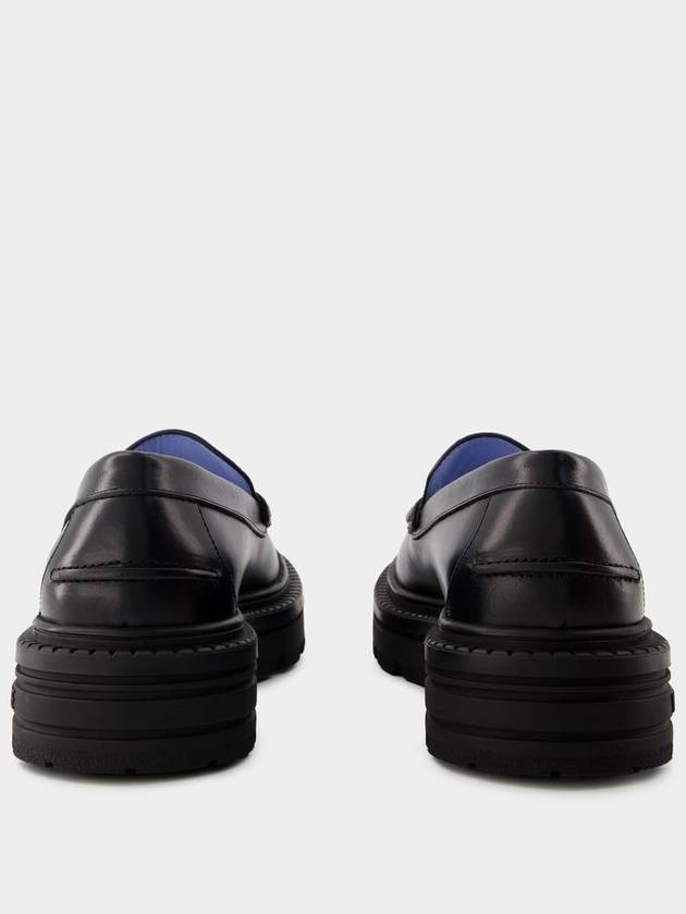 Adriano Loafers - Versace - Leather - Black - VERSACE - BALAAN 3